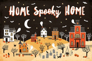 Spooky Village II by Laura Marshall art print
