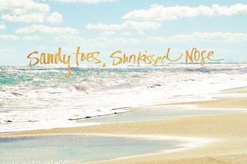 Sandy Toes, Sunkissed Nose by Bruce Nawrocke art print