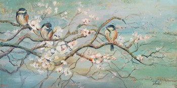 Spring Branch with Birds by Patricia Pinto art print