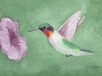 Fresco Hummingbird II by Alicia Ludwig art print