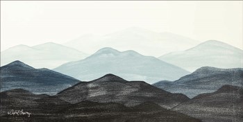 Blue Ridge Mountain Range I by April Chavez art print