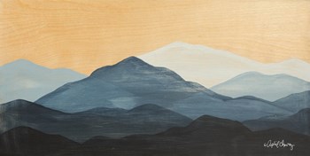 Blue Ridge Mountain Range II by April Chavez art print