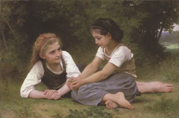 The Nut Gatherers, 1882 by William Adolphe Bouguereau art print