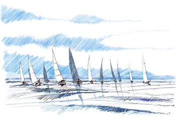Boats III by Stuart Roy art print