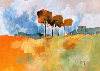 Four Trees by Paul Bailey art print