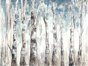 Winter Aspen Trunks Blue by Tre Sorelle Studios art print