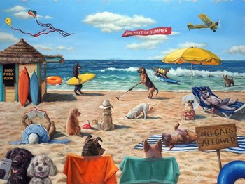 Dog Beach by Lucia Heffernan art print
