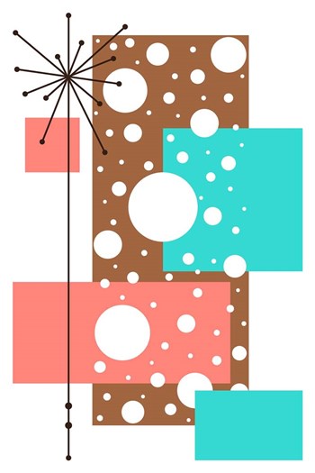 Lacuna - Aqua and Brown by Tonya Newton art print