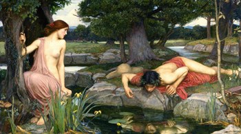 Echo and Narcissus, 1903 by John William Waterhouse art print