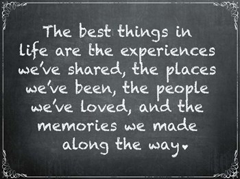 Chalkboard - The Best Things 2 by ALI Chris art print