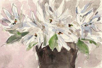 Magnolia Watercolor Study I by Sam Dixon art print