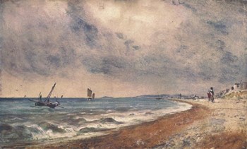 Hove Beach with Fishing Boats by John Constable art print