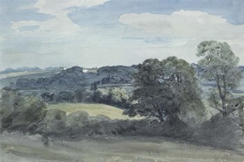 Landscape with Buildings in the Distance by John Constable art print