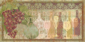 Wining and Dining - Rose Wine by Cora Niele art print