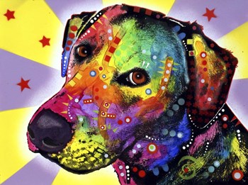 Yellow Sorta Lab by Dean Russo art print