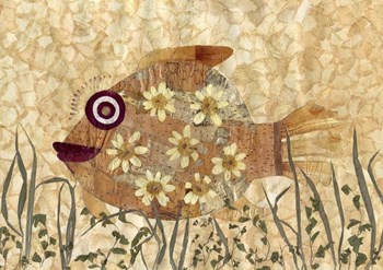 Flower Fish by DryFlowersArt art print