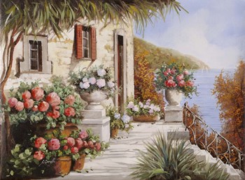 Gradini e Ringhiera by Guido Borelli art print