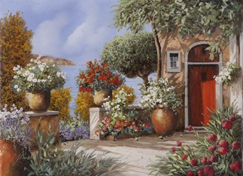 Porta Rossa all&#39;Elba by Guido Borelli art print