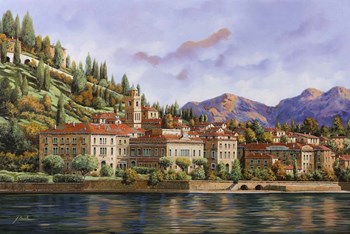 Lungolago Di Bellagio by Guido Borelli art print