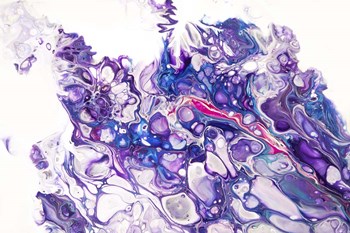 Fluid Acrylic Purple Fantasy by Jenny Rainbow Fine Art art print