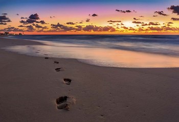 Footsteps At Sunrise by Jonathan Ross art print