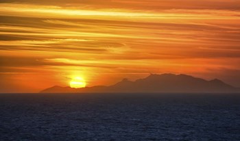 Sunset Over The Caribbean by Jonathan Ross art print