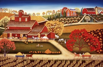 Mr Coles Granary by Kathy Jakobsen art print