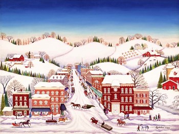 Winter In New Jersey by Kathy Jakobsen art print