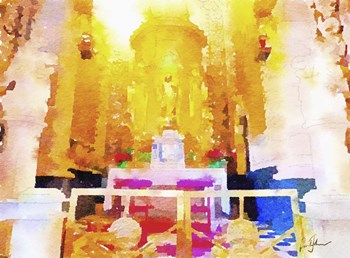 Church Interior by Pamela A. Johnson art print