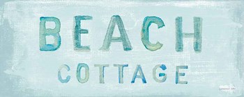 Beach Cottage Sign by Danhui Nai art print