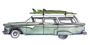 Surf Car XI by Paul McCreery art print
