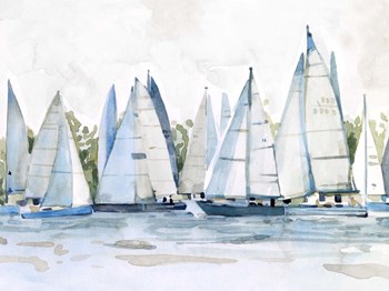 Pastel Marina II by Emma Scarvey art print