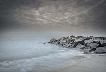 Stormy Beach in Cape May National Seashore, NJ by Jaynes Gallery / Danita Delimont art print