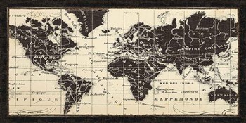Old World Map Parchment by Pela Studio art print