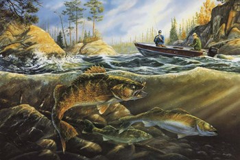 Fishing The Narrows by Terry Doughty art print