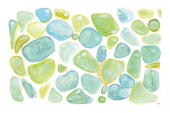 Seaglass Abstract by Melissa Averinos art print