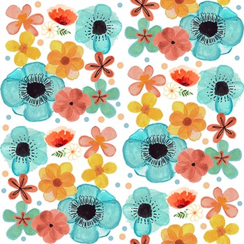 Poppy Pattern by Katie Doucette art print