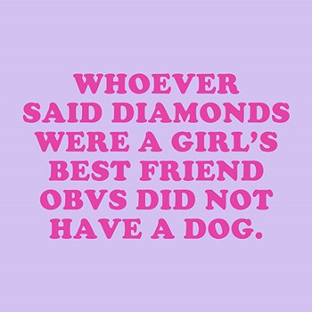 Dogs and Diamonds by Ashley Hutchins art print