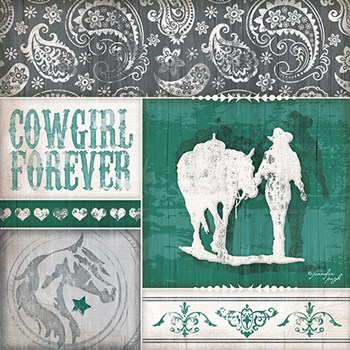 Cowgirl Forever by Jennifer Pugh art print