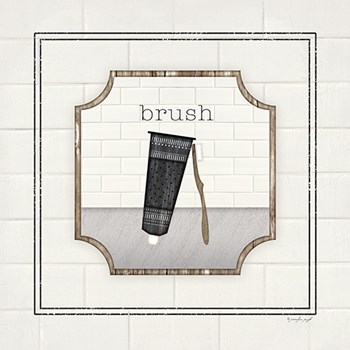 Toothbrush Brush by Jennifer Pugh art print