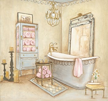 French Modern Bath I by Yellow Caf&#233; art print