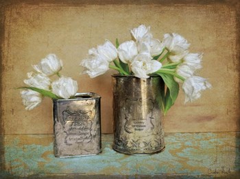 Vintage Tulips I by Cristin Atria art print