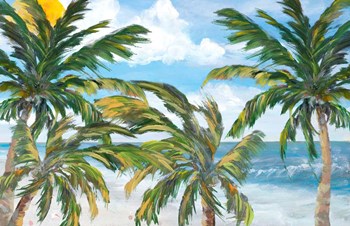 Tropical Trees Paradise by Julie DeRice art print