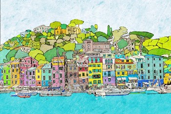 Coastal City by Ynon Mabat art print