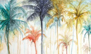 Watercolor Summer Palms by Patricia Pinto art print