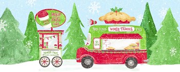 Food Cart Christmas panel I by Tara Reed art print