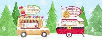 Food Cart Christmas panel II by Tara Reed art print