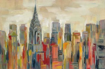 Manhattan - The Chrysler Building by Silvia Vassileva art print