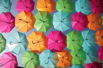 Portugal Umbrella 1 by Carina Okula art print