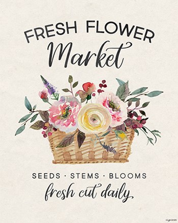 Flower Market by Kyra Brown art print